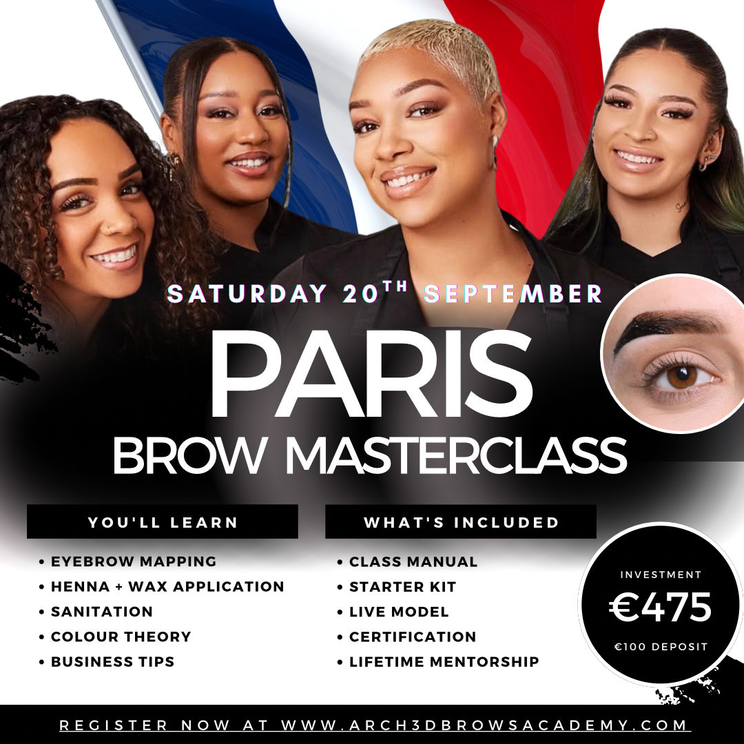 PARIS HENNA BROWS MASTERCLASS (DEPOSIT)