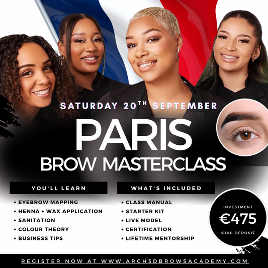 PARIS HENNA BROWS MASTERCLASS (DEPOSIT)